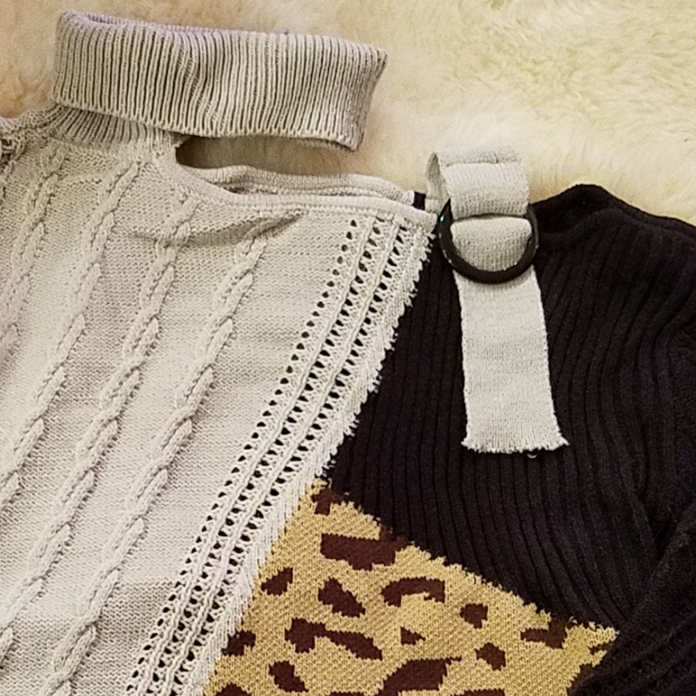 Leopard Cove Patchwork Sweater - Picture 4 of 5